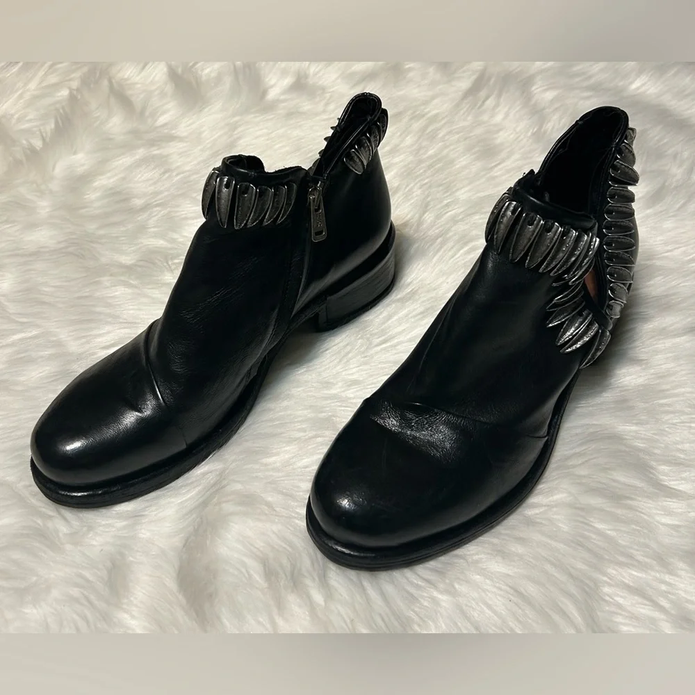 A.S. 98 On The Edge Iker Black and Silver Boots - Picture 4 of 11